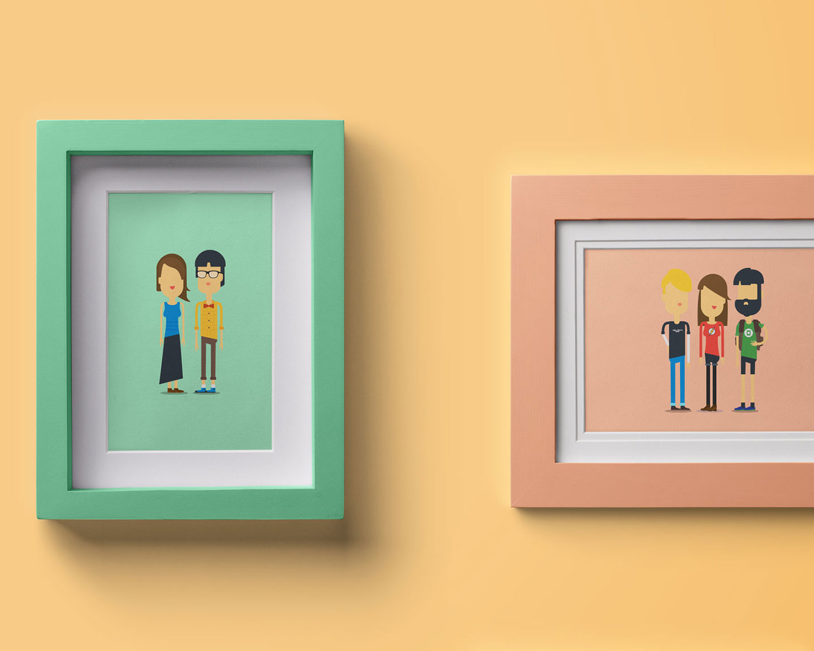 People Graphics in Frames